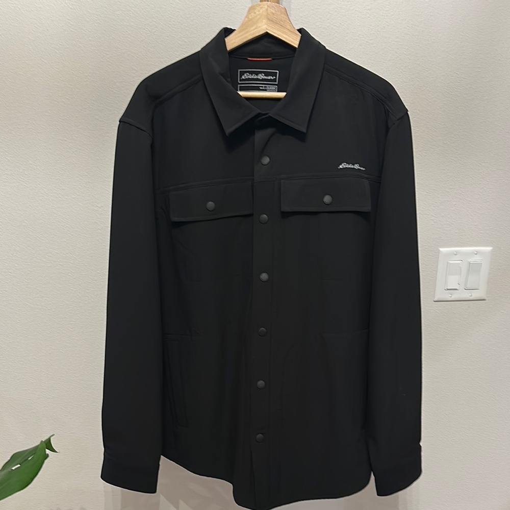 Eddie Bauer Black Lightweight Shirt Jacket